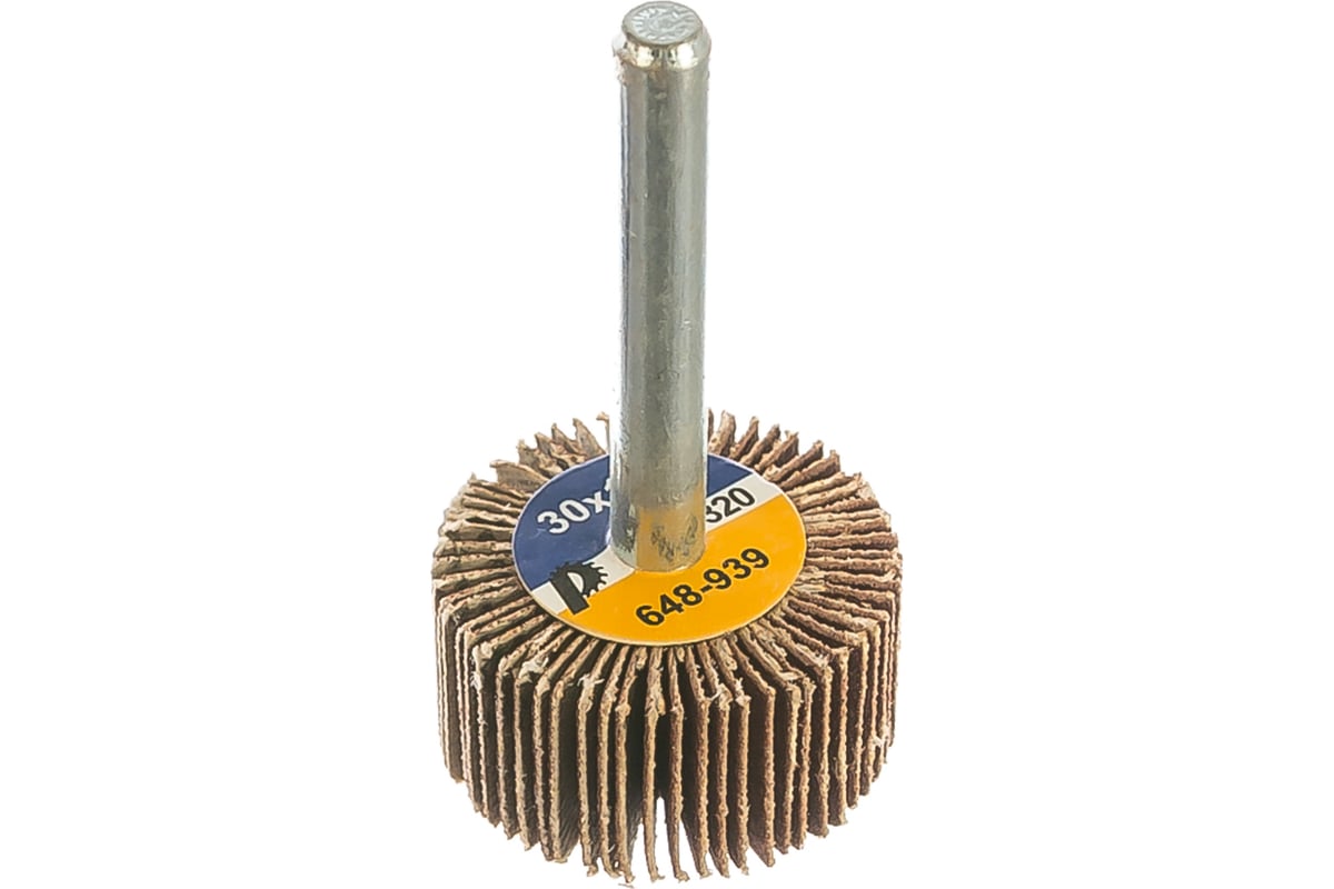 ДИСК лепестковый 30х15х6,0 мм Р320 для дрели ПРАКТИКА