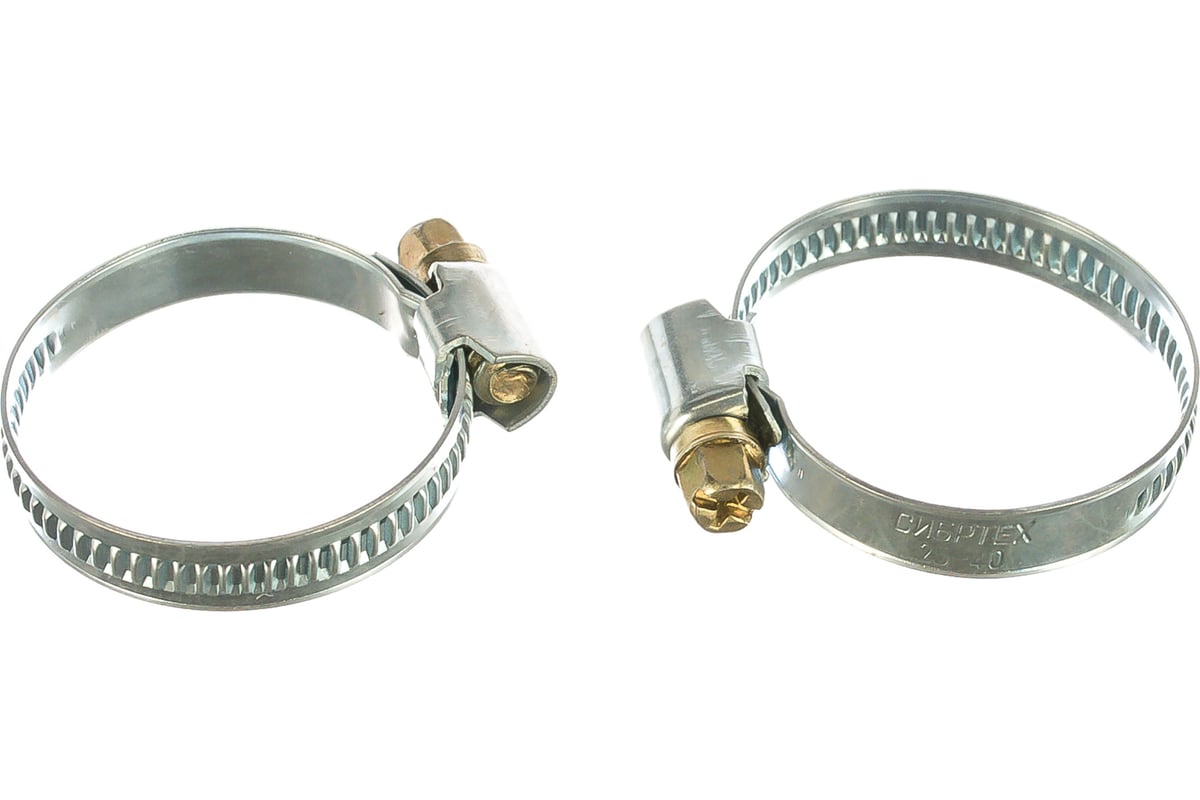 ХОМУТ винтовой 25-40 мм оцинкованный W1/9 СИБРТЕХ