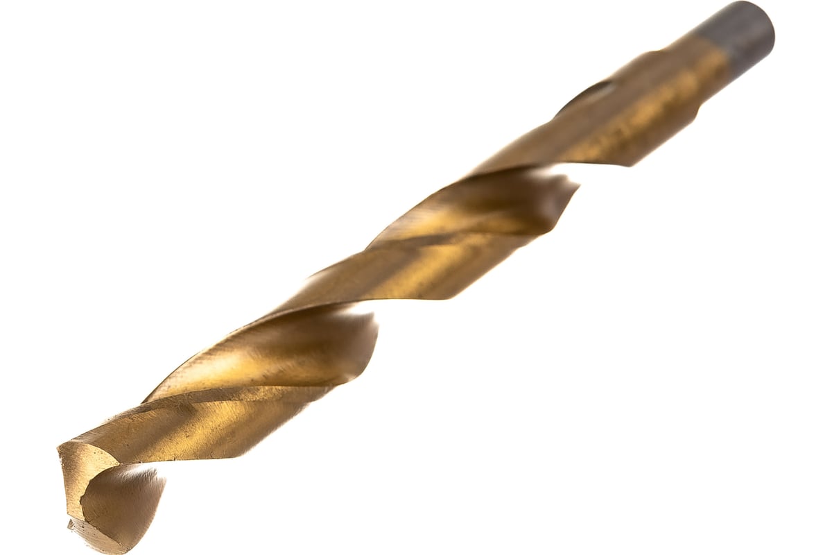 СВЕРЛО спиральное 16,0 мм по металлу класс А Р6М5 титан с кобальтом цилиндр VERTEXTOOLS