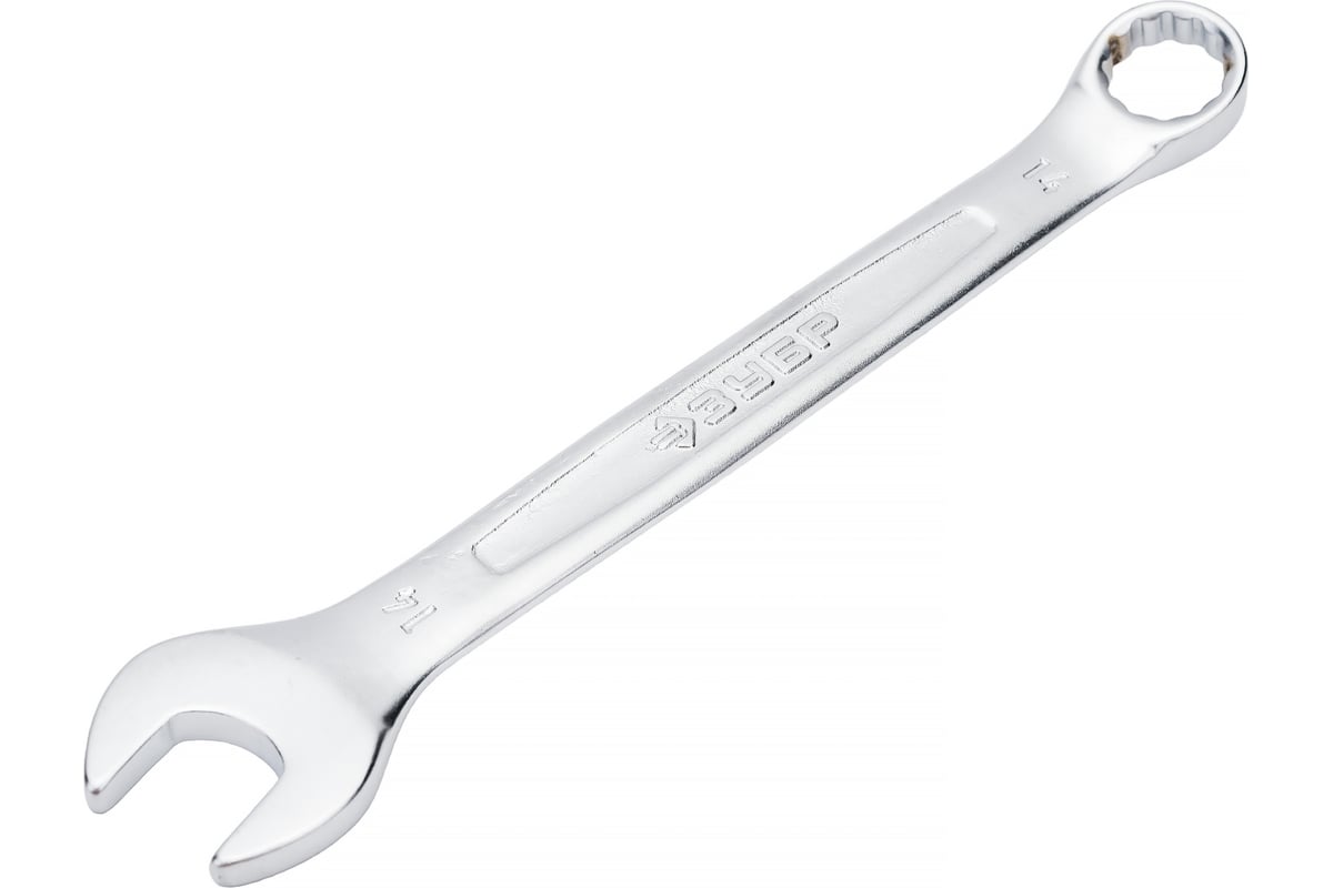 КЛЮЧ гаечный 14 мм комбинированный CrV ЗУБР