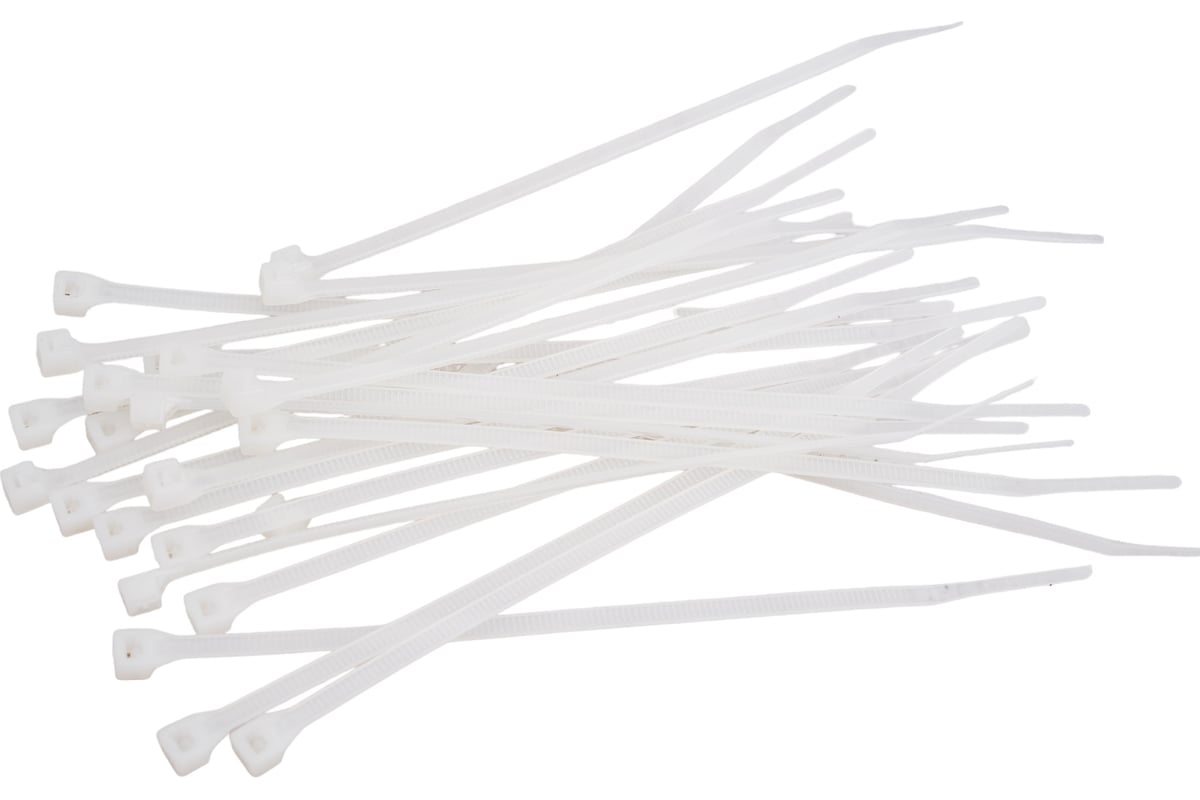 СТЯЖКА нейлоновая КСС 150х3,6 мм 100 шт цв. белый