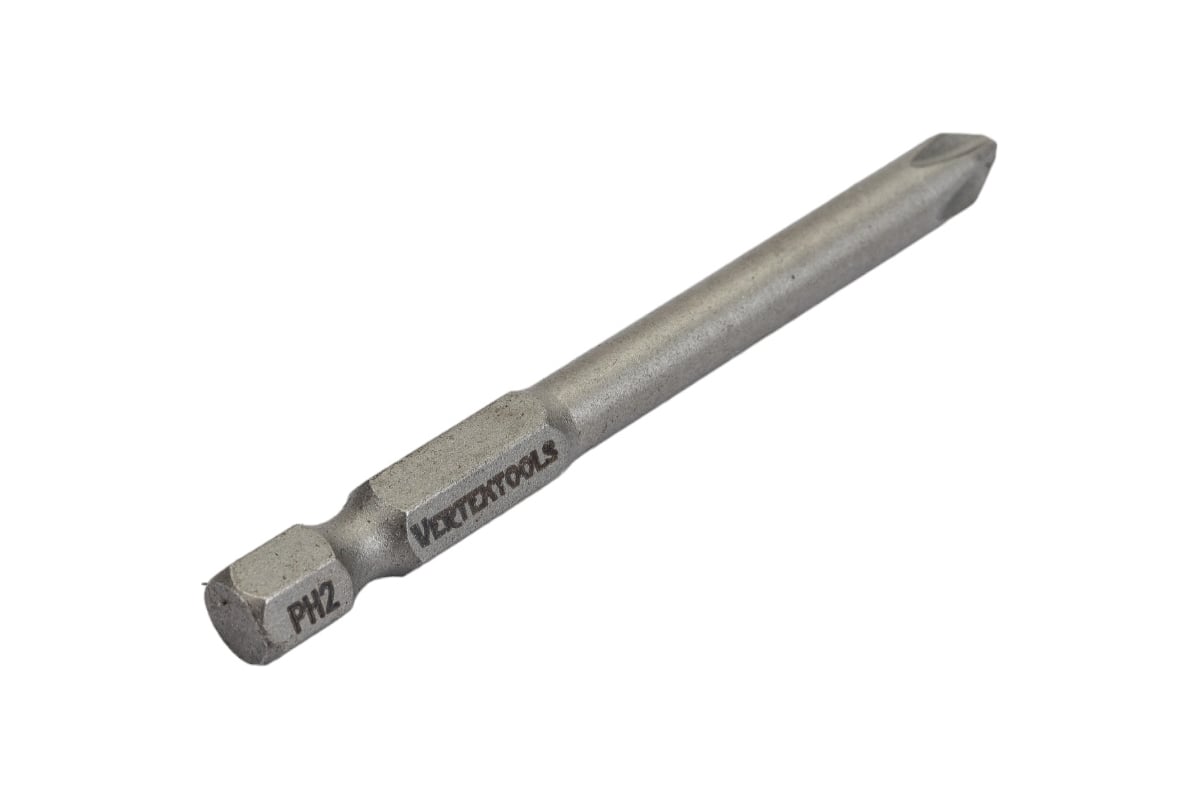 БИТА PH2 70 мм магнитная Е1/4" VERTEXTOOLS