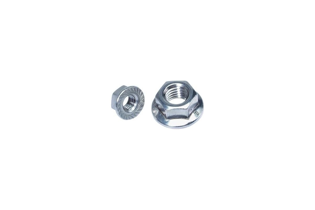 ГАЙКА DIN 6923 с фланцем M6 /6/ оцинкованная