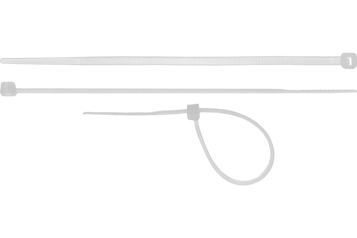 СТЯЖКА нейлоновая КСС 300х3,6 мм 100 шт цв. белый