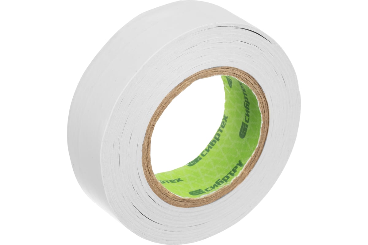 ИЗОЛЕНТА ПВХ 19 мм 20 м СИБРТЕХ цв. белый