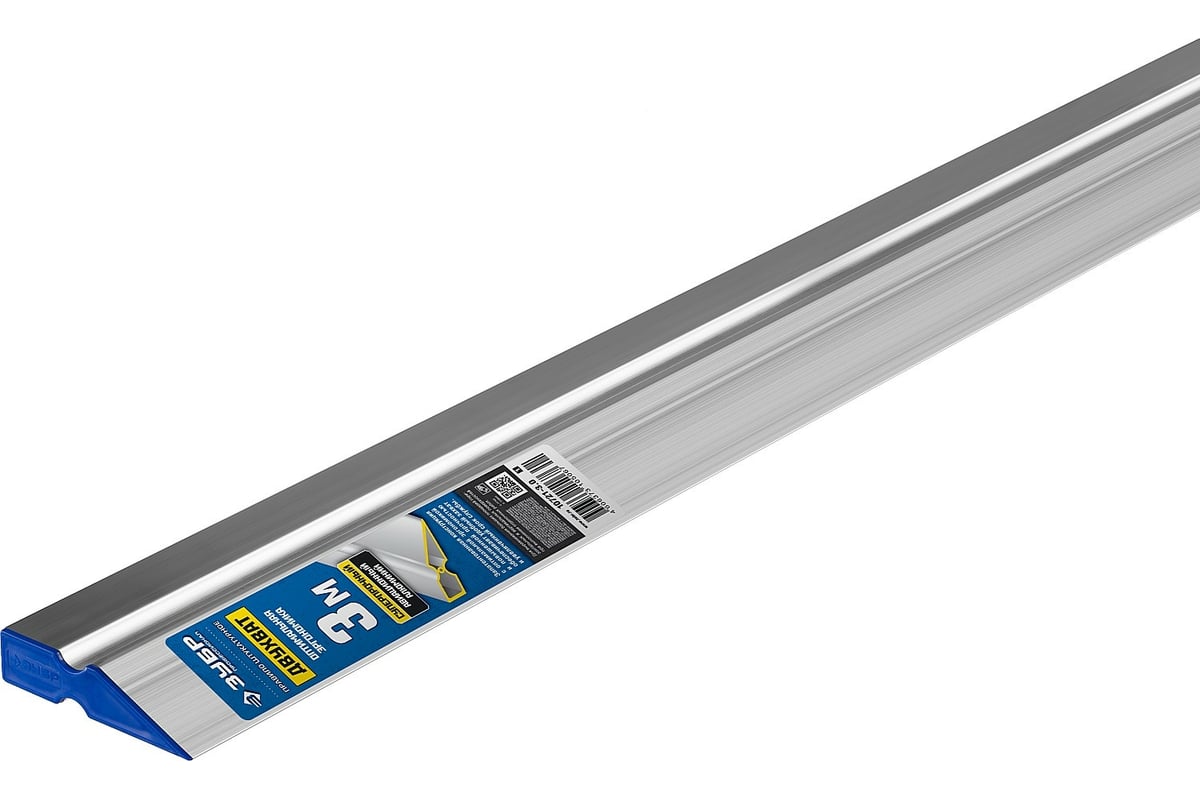 ПРАВИЛО трапециевидное 3000 мм двухват 1 ребро жесткости алюминий ЗУБР