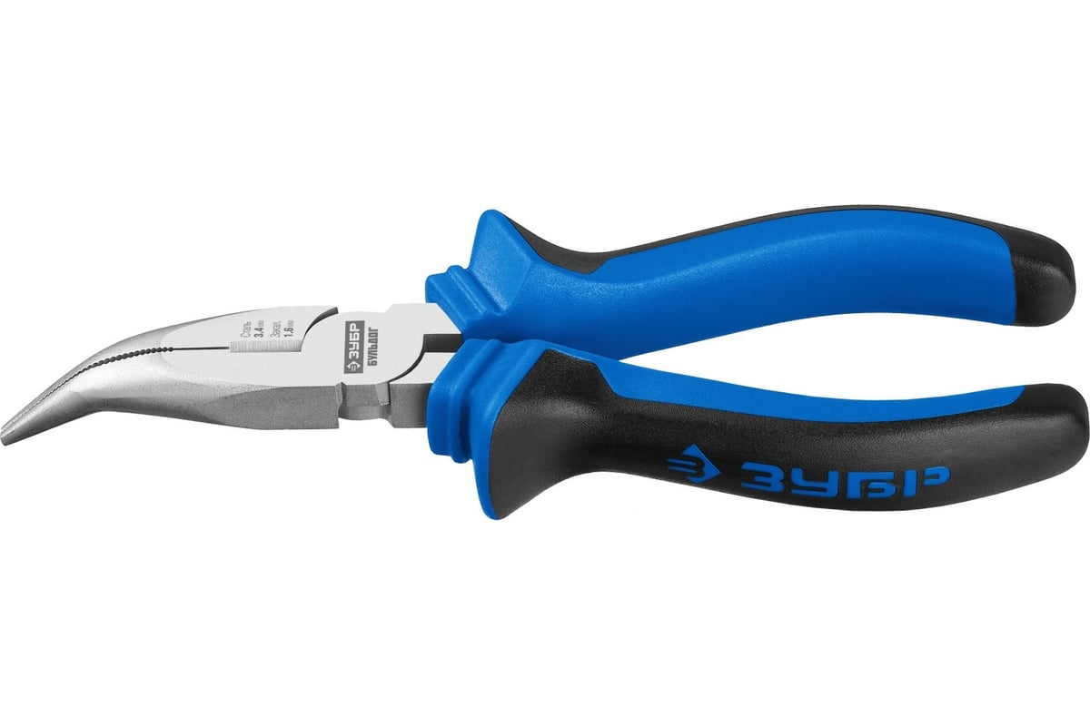 ТОНКОГУБЦЫ изогнутые 160 мм Профессионал БУЛЬДОГ ЗУБР