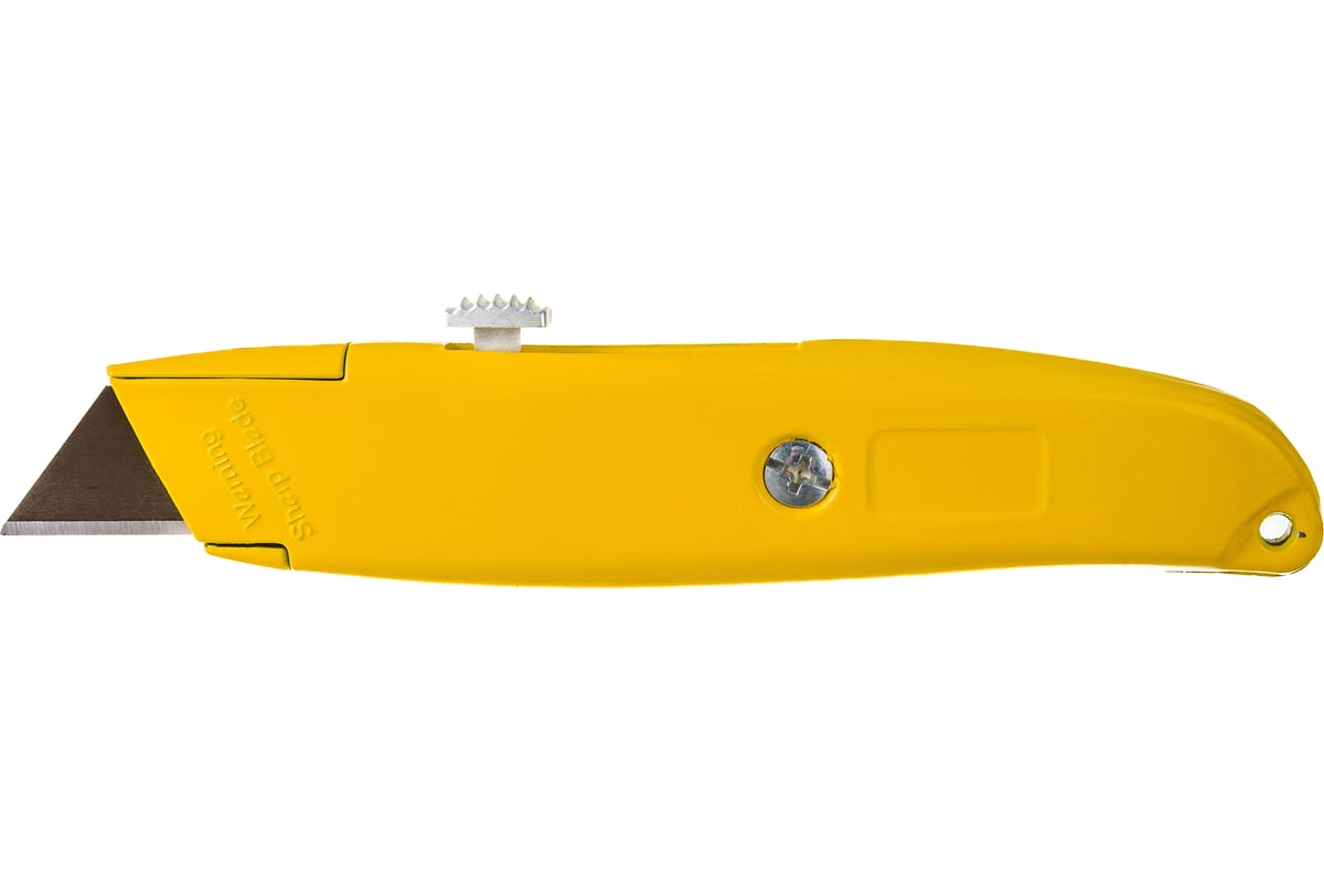 НОЖ строительный 18 мм трапециевидное лезвие металлическая ручка BIBER