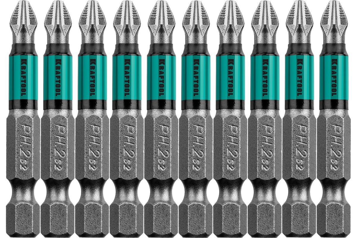 БИТА PH2 50 мм магнитная с насечкой E1/4" Optimum KRAFTOOL