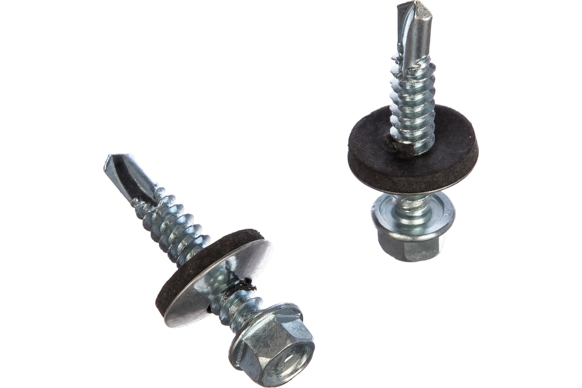 САМОРЕЗ кровельный 5,5х32 мм с буром оцинкованный