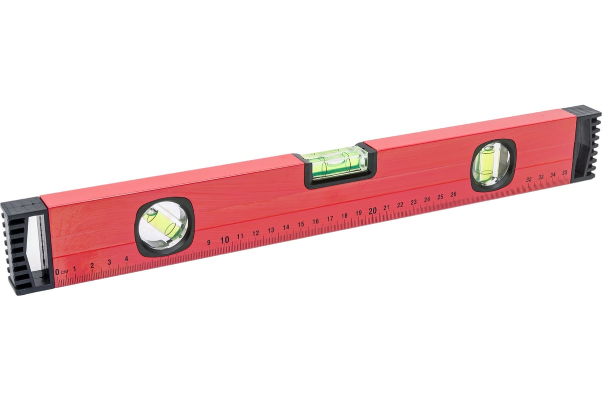 УРОВЕНЬ строительный 400 мм 3 глазка ударопрочный Профи BIBER