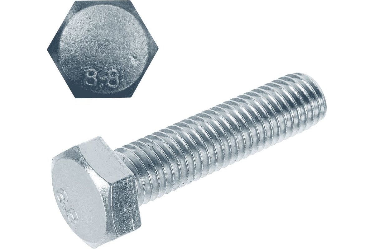 БОЛТ DIN 933 M16 35 мм /8.8/ оцинкованный