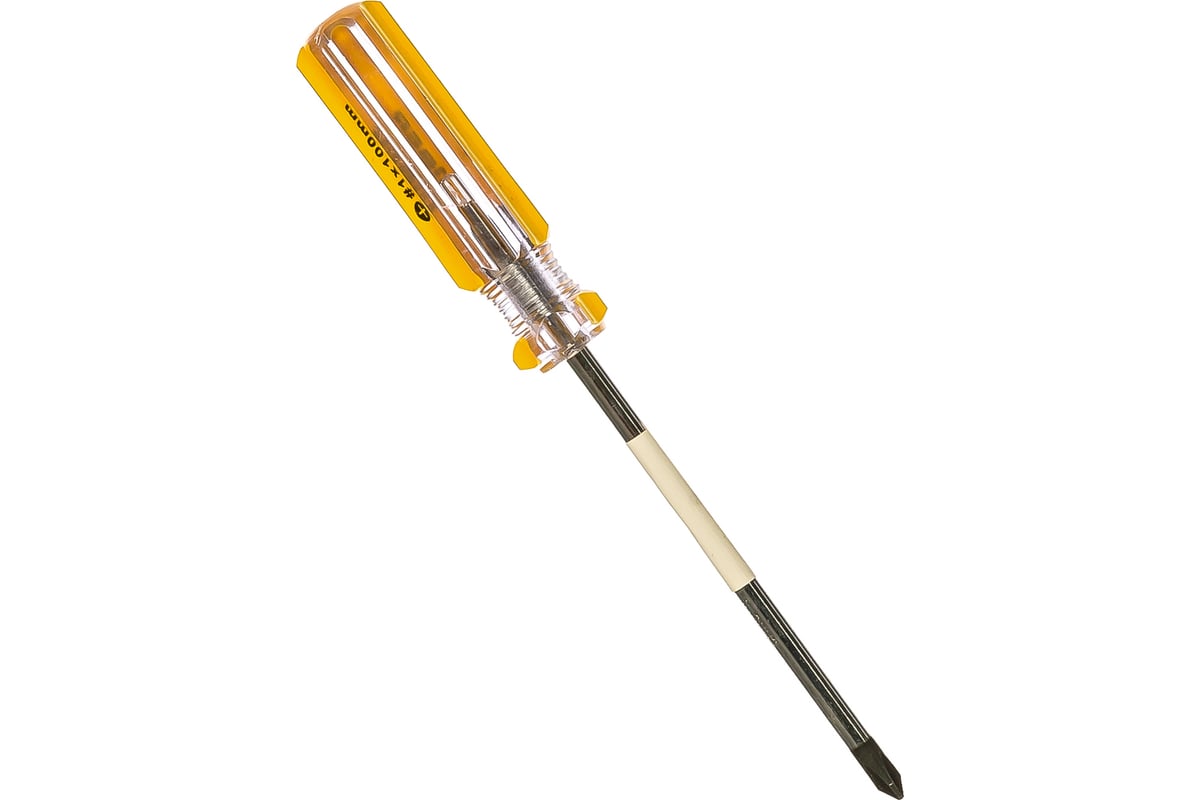 ОТВЕРТКА PH1 100 мм пластиковая рукоятка Стандарт BIBER