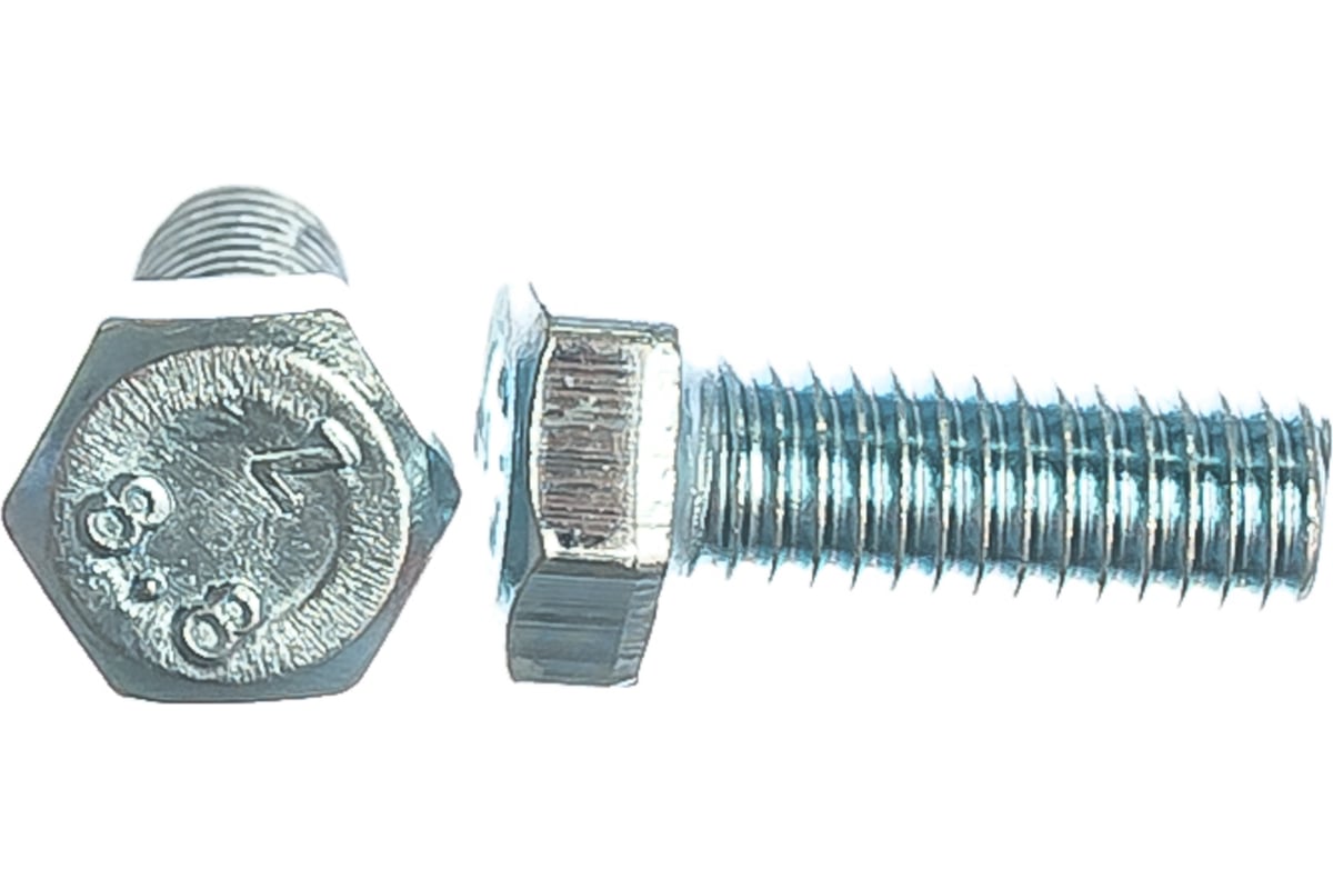 БОЛТ DIN 933 M6 16 мм /8.8/ оцинкованный