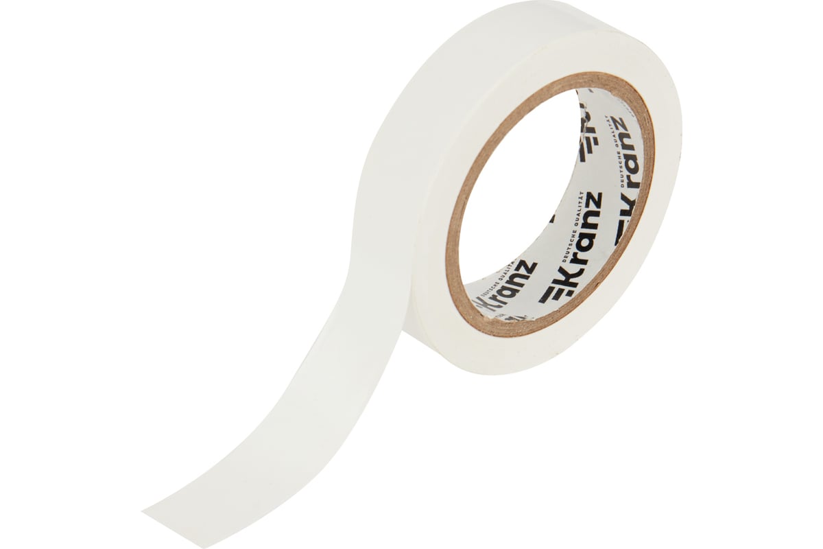 ИЗОЛЕНТА ПВХ 15 мм 10 м KRANZ цв. белый