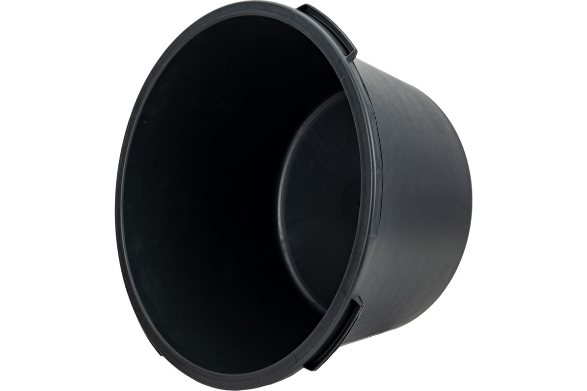 ТАЗ строительный 65 л круглый пластик цв. черный