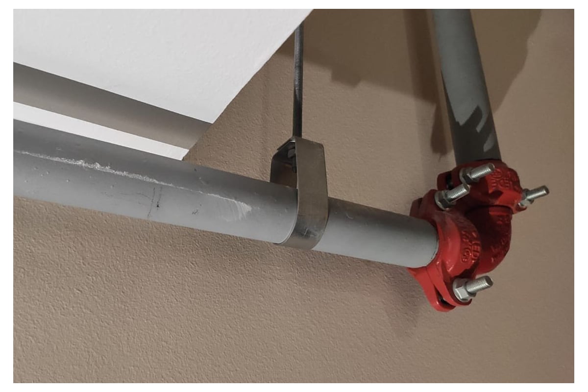 ХОМУТ спринклерный D125 мм без гайки