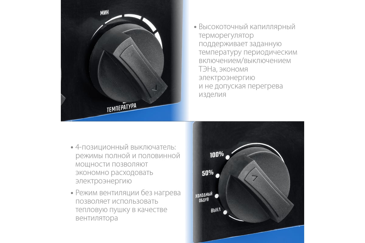 ПУШКА тепловая электрическая 9,0 кВт ТП-П9 Профессионал ЗУБР