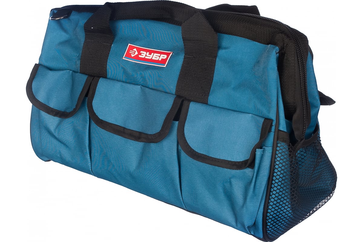 СУМКА для инструмента 420х280х210 мм 17 карманов плечевой ремень ЭКСПЕРТ ЗУБР