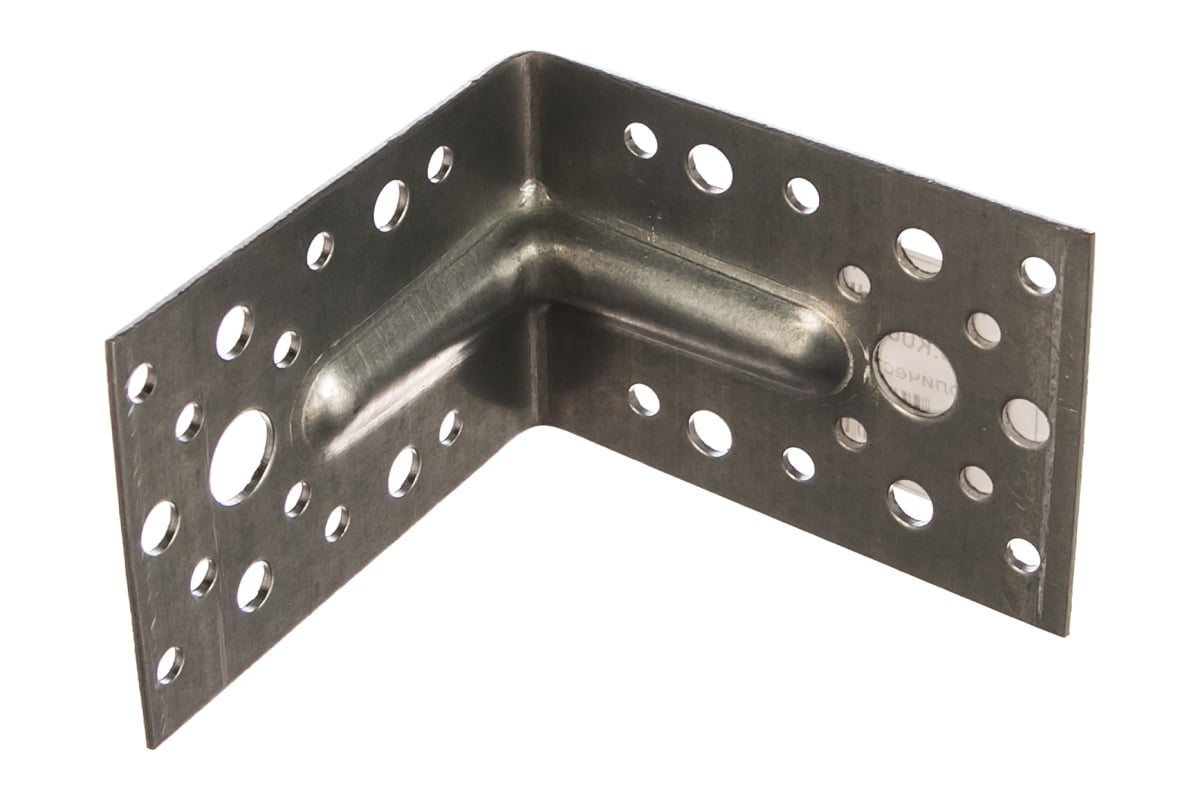УГОЛОК крепежный 90х90х65 мм усиленный оцинкованный