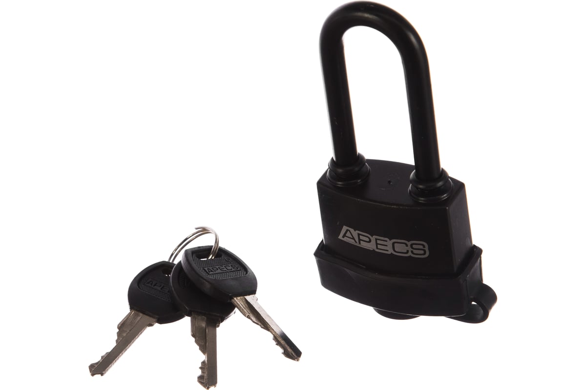 ЗАМОК навесной 47х100,5 мм d7,5 мм амбарный влагозащищенный PDR-50-45-L APECS