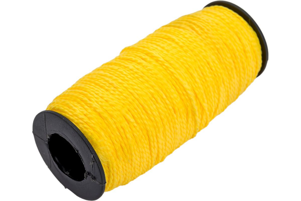 ШНУР разметочный 1,5 мм нейлон 100 м катушка 888 цв. желтый