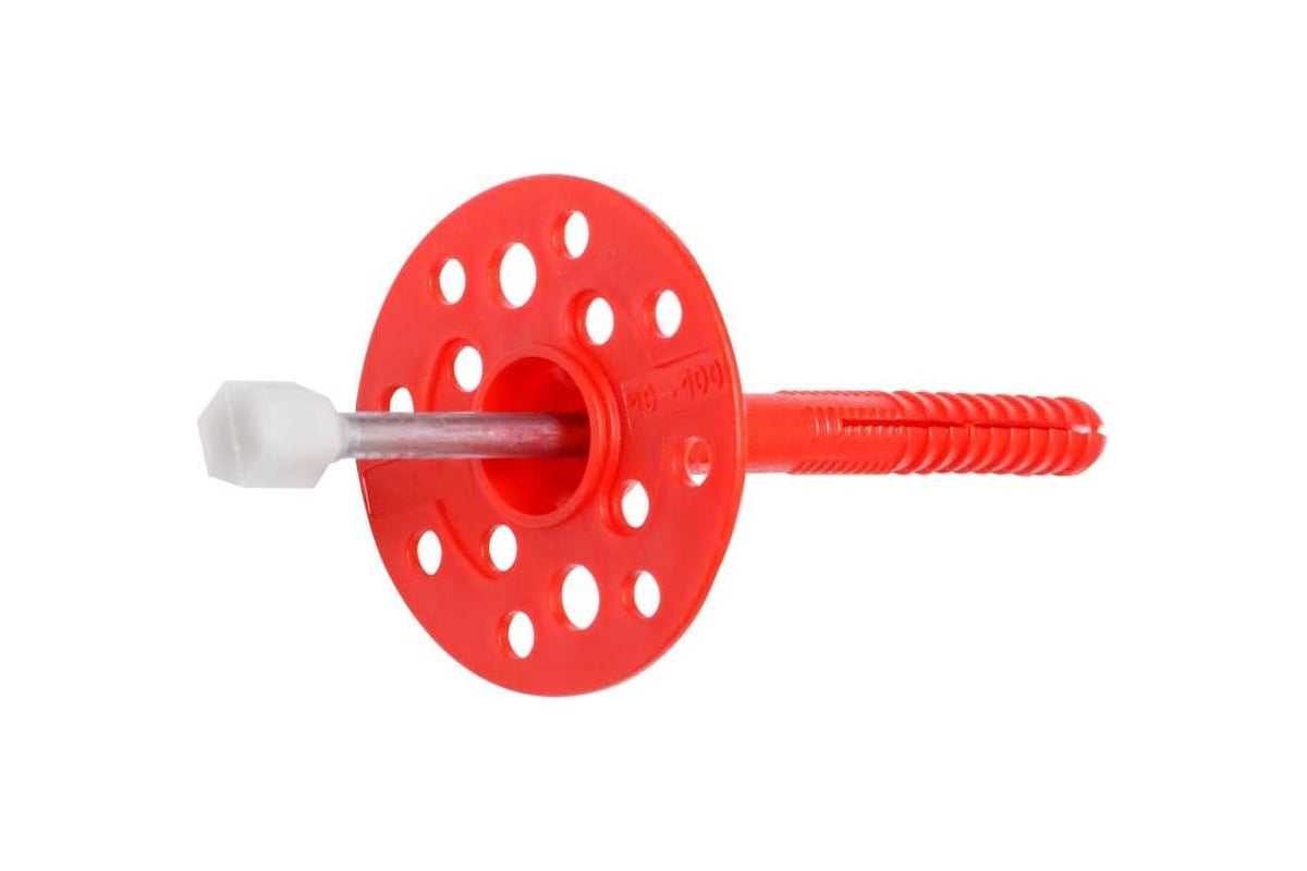 ДЮБЕЛЬ-ГВОЗДЬ для изоляции D10 мм 160 мм с металлическим гвоздем и термоголовой