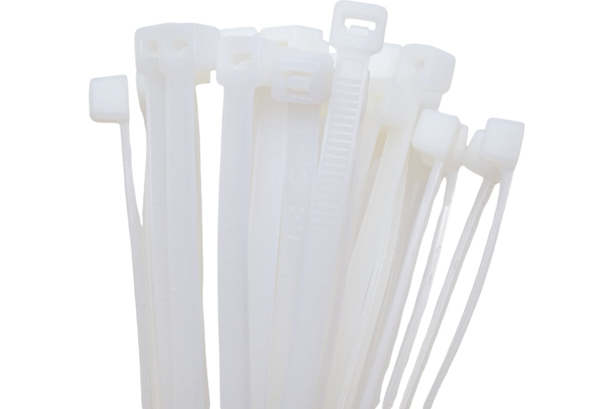 СТЯЖКА нейлоновая КСС 370х4,8 мм 100 шт цв. белый